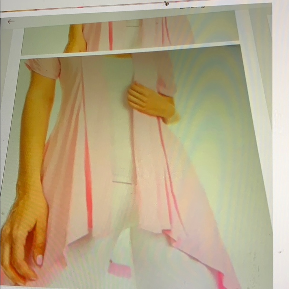 Ambiance Apparel Ruched Short Sleeve Jacket - Picture 9 of 10